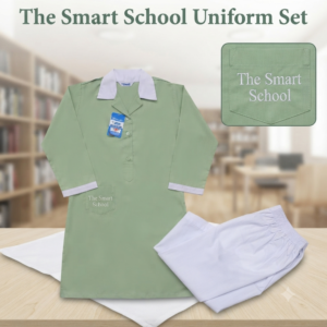 Smart School Uniform for Girls with sash(Standard Edition)