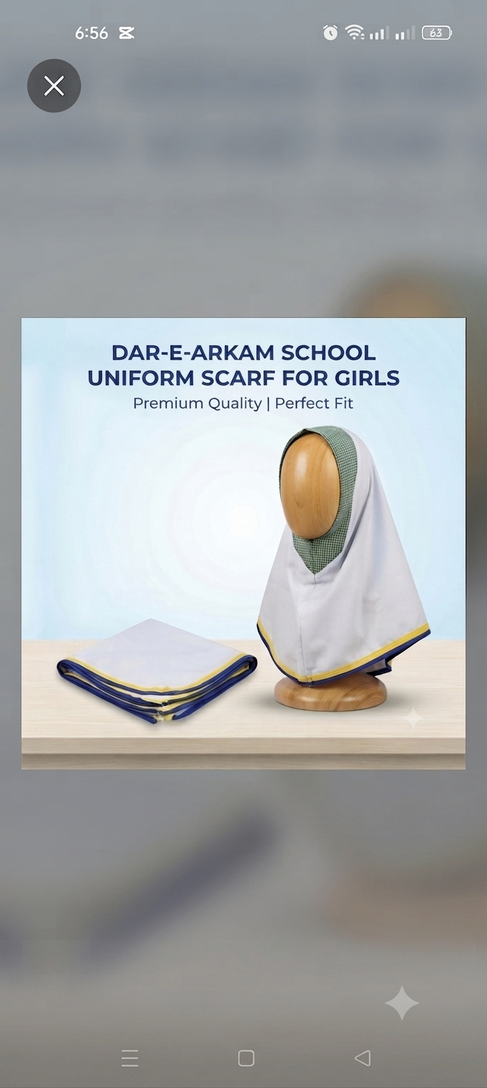 Dar-e-arkam school uniform scarfs for girls