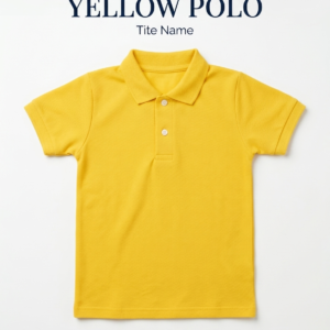 Yellow polo shirt for boys